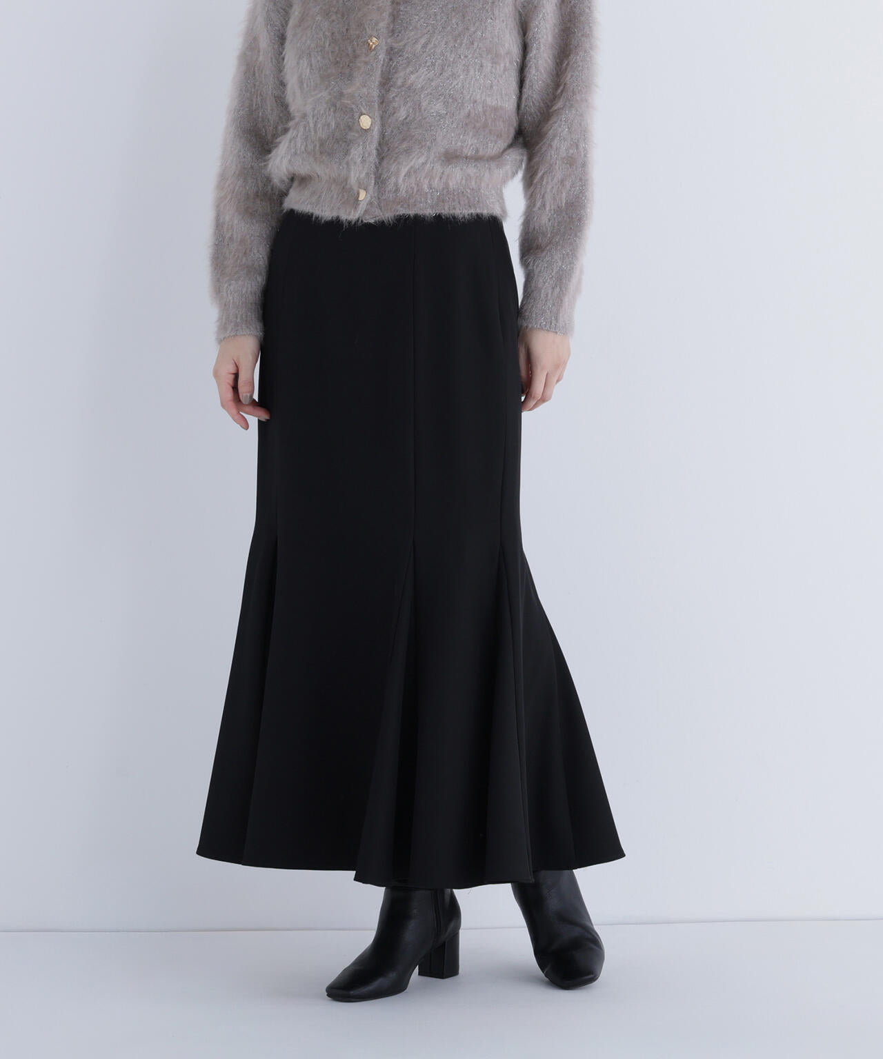 ヘム切替マーメイドスカート