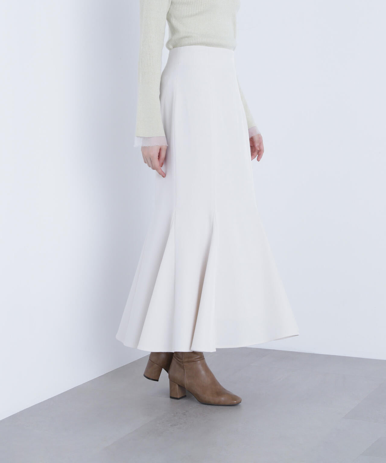 ヘム切替マーメイドスカート