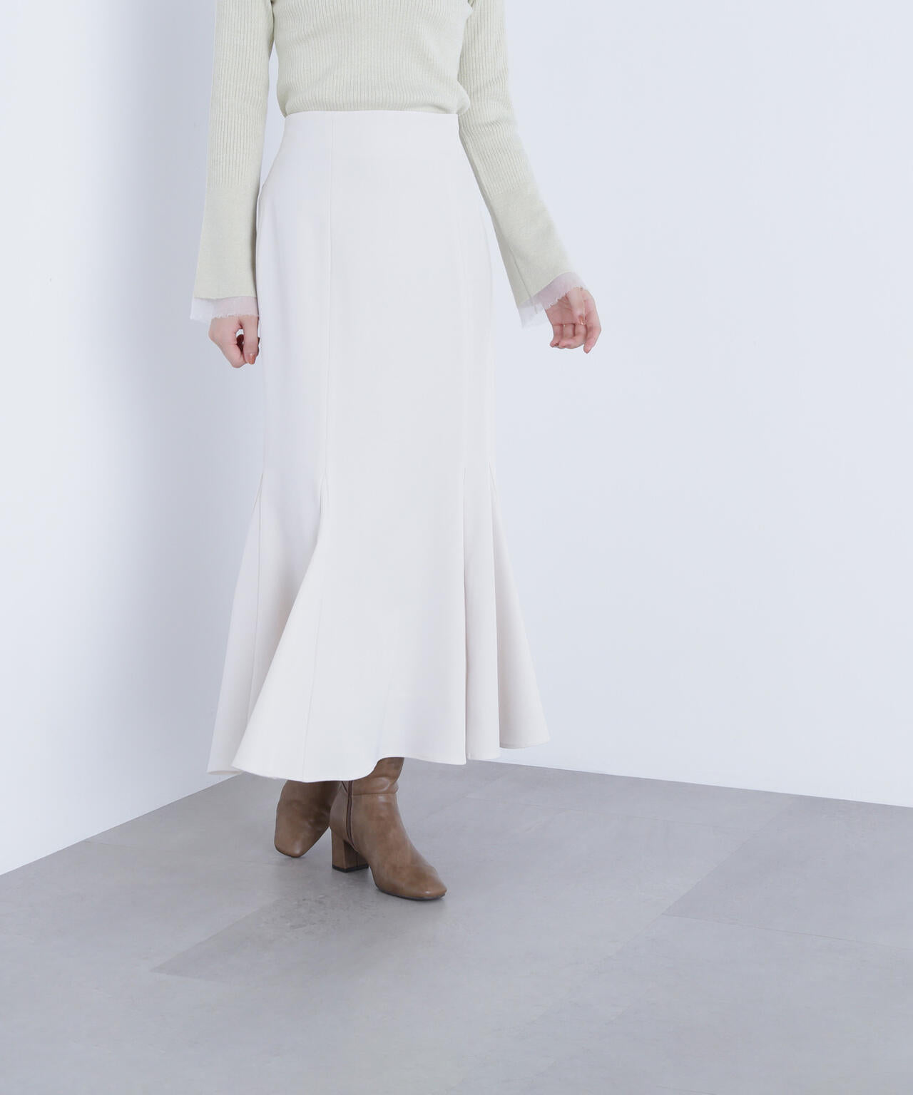 ヘム切替マーメイドスカート