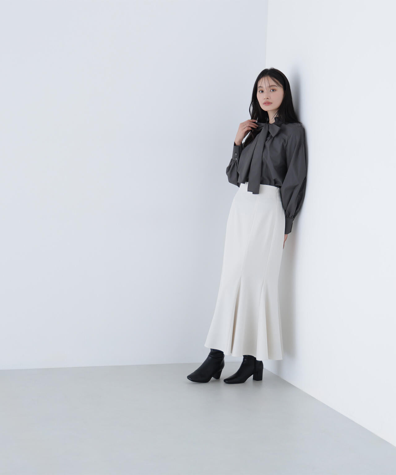 ヘム切替マーメイドスカート