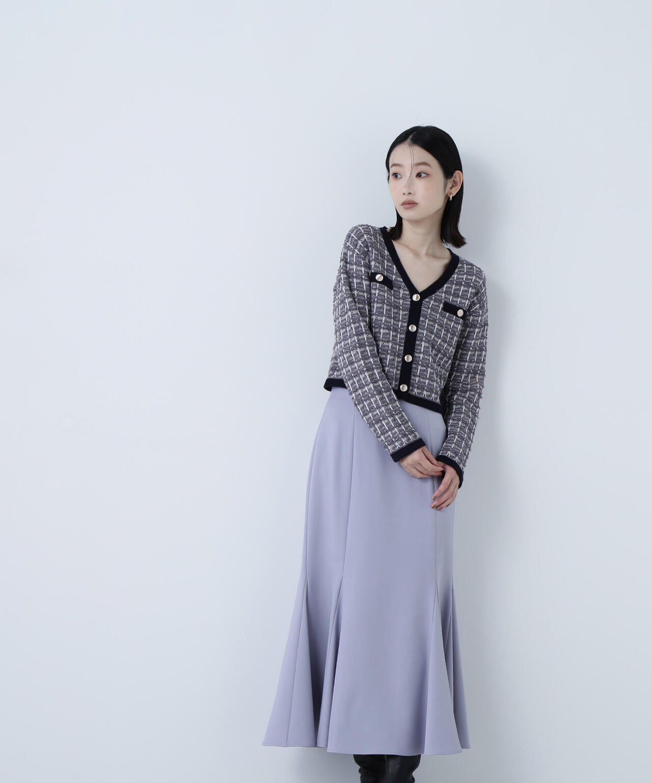 ヘム切替マーメイドスカート