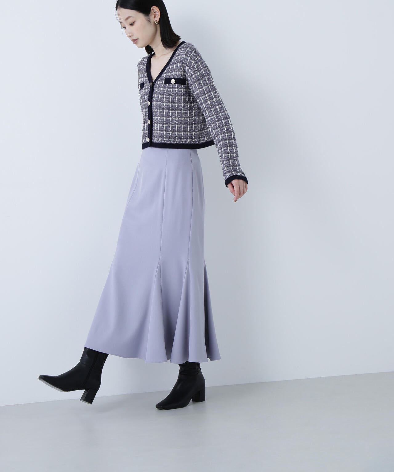 ヘム切替マーメイドスカート