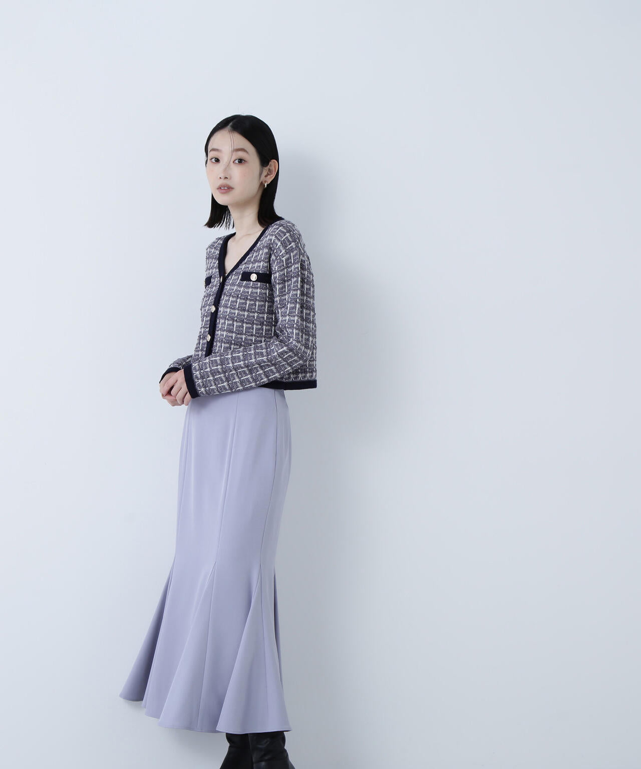 ヘム切替マーメイドスカート