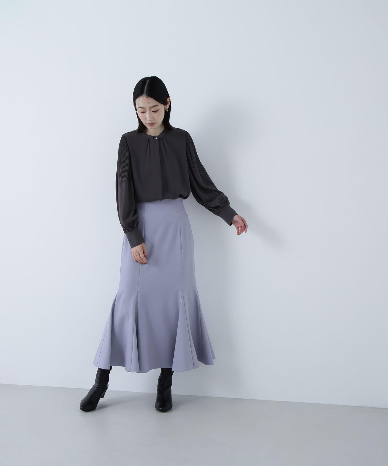 ヘム切替マーメイドスカート