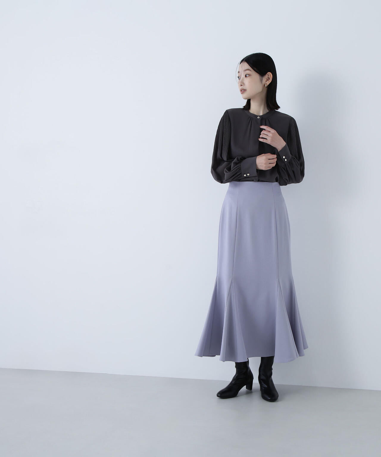 ヘム切替マーメイドスカート