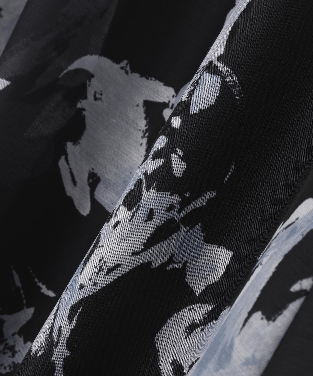 シアーフラワープリントフレアスカート