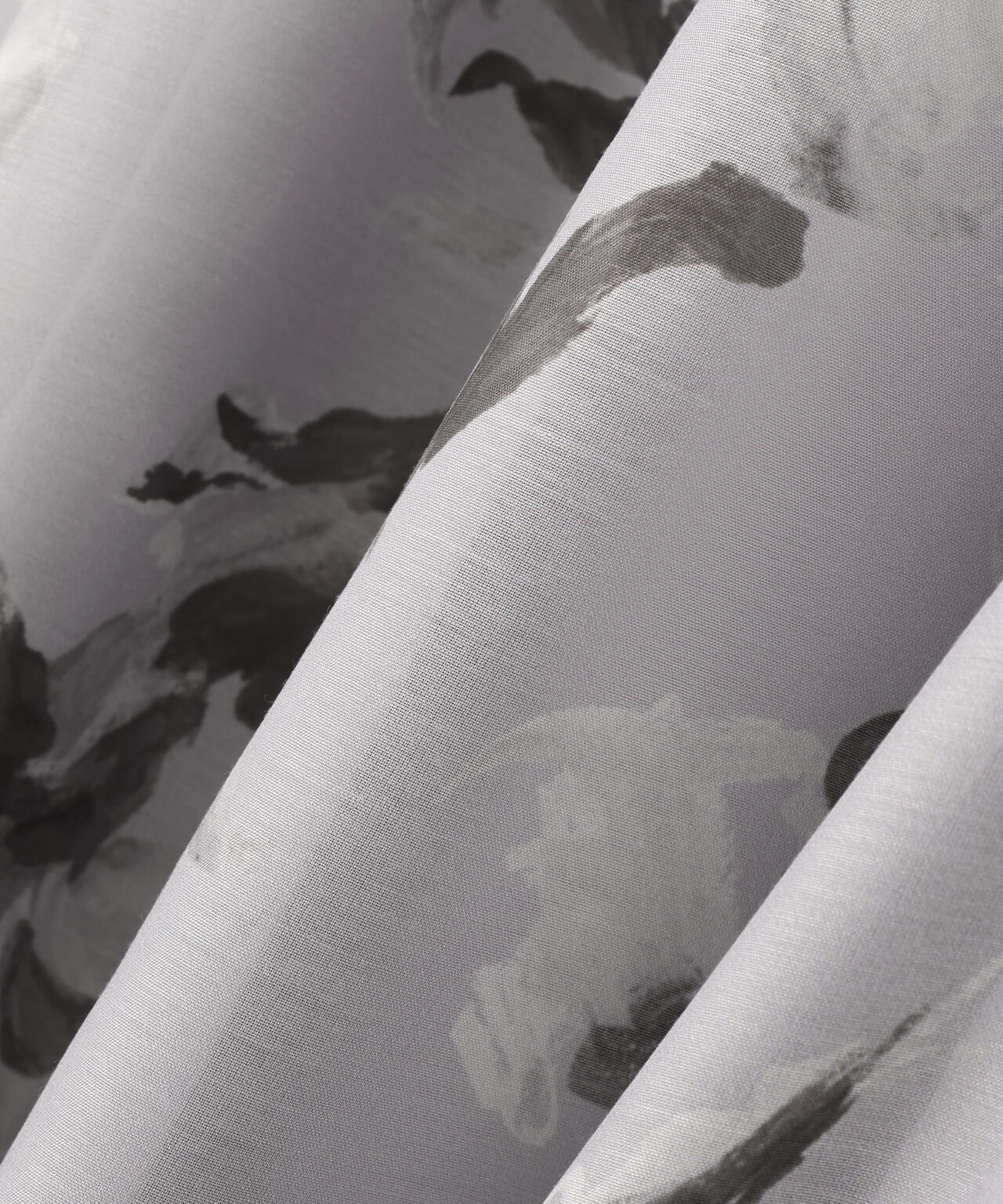 シアーフラワープリントフレアスカート