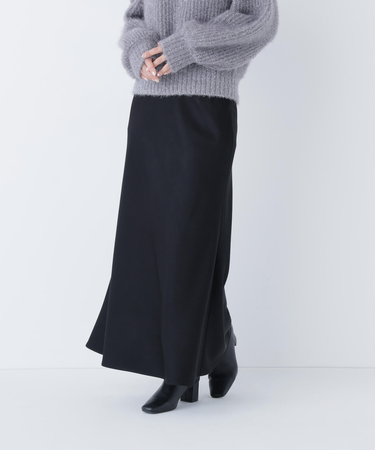 【Oggi掲載】バイアスサテンナロースカート