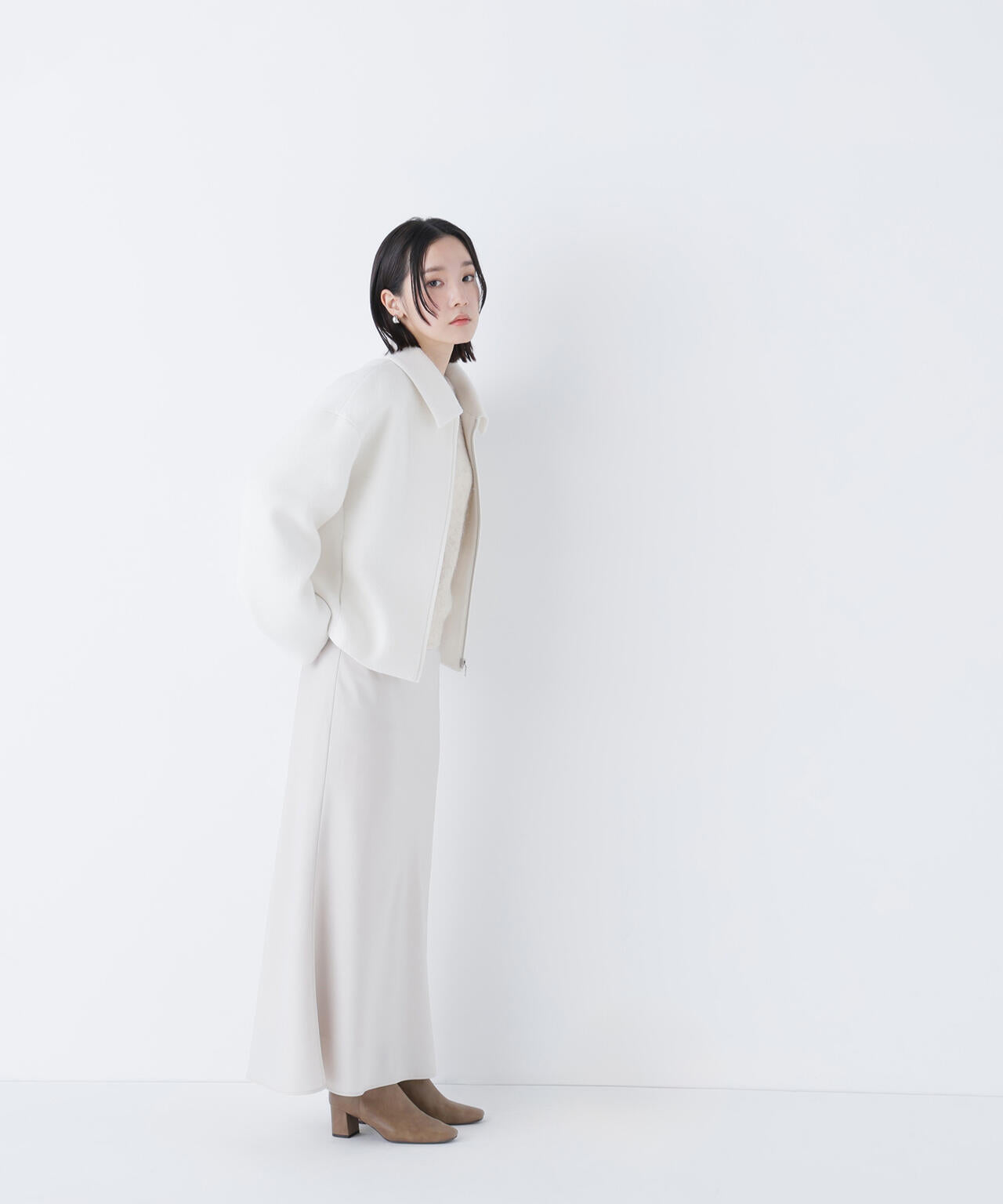 【Oggi掲載】バイアスサテンナロースカート