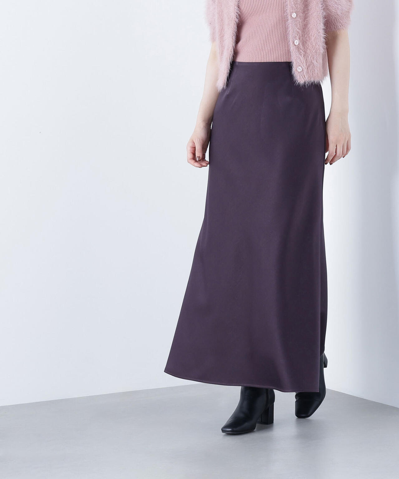 【Oggi掲載】バイアスサテンナロースカート