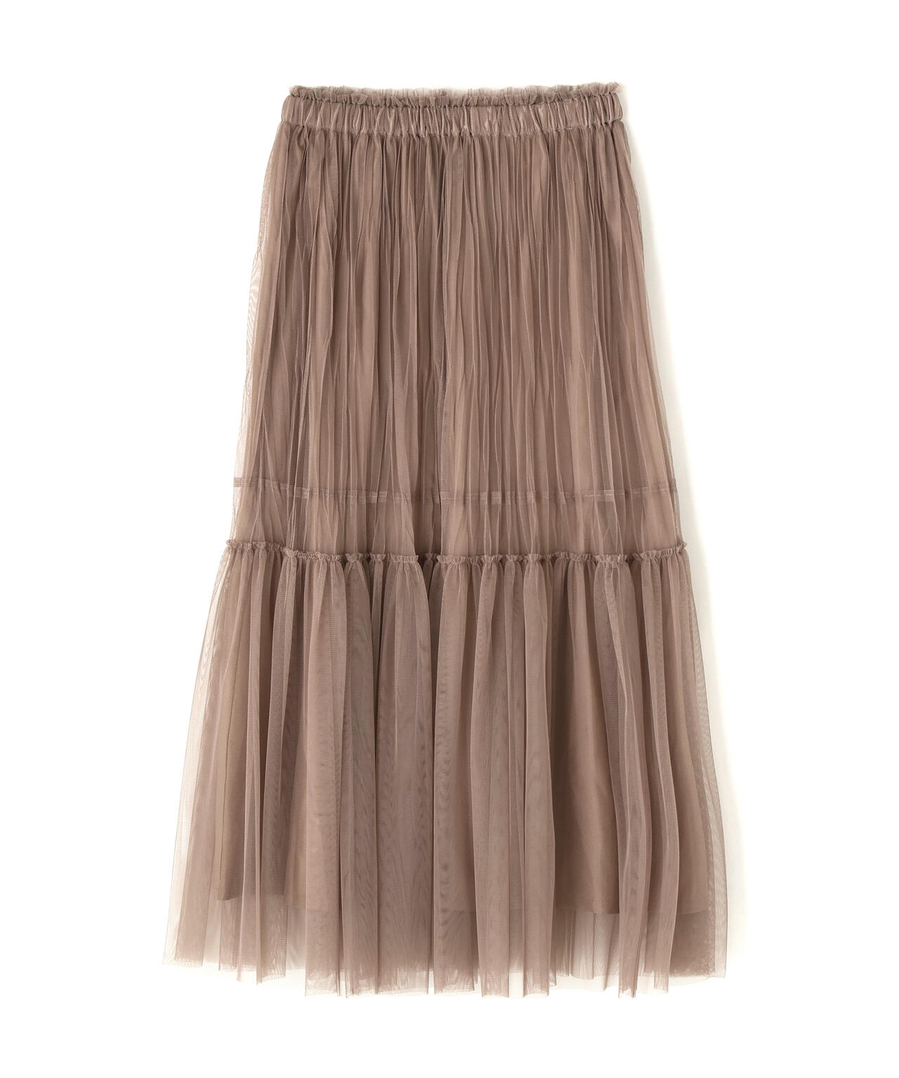 プリーツチュールスカート