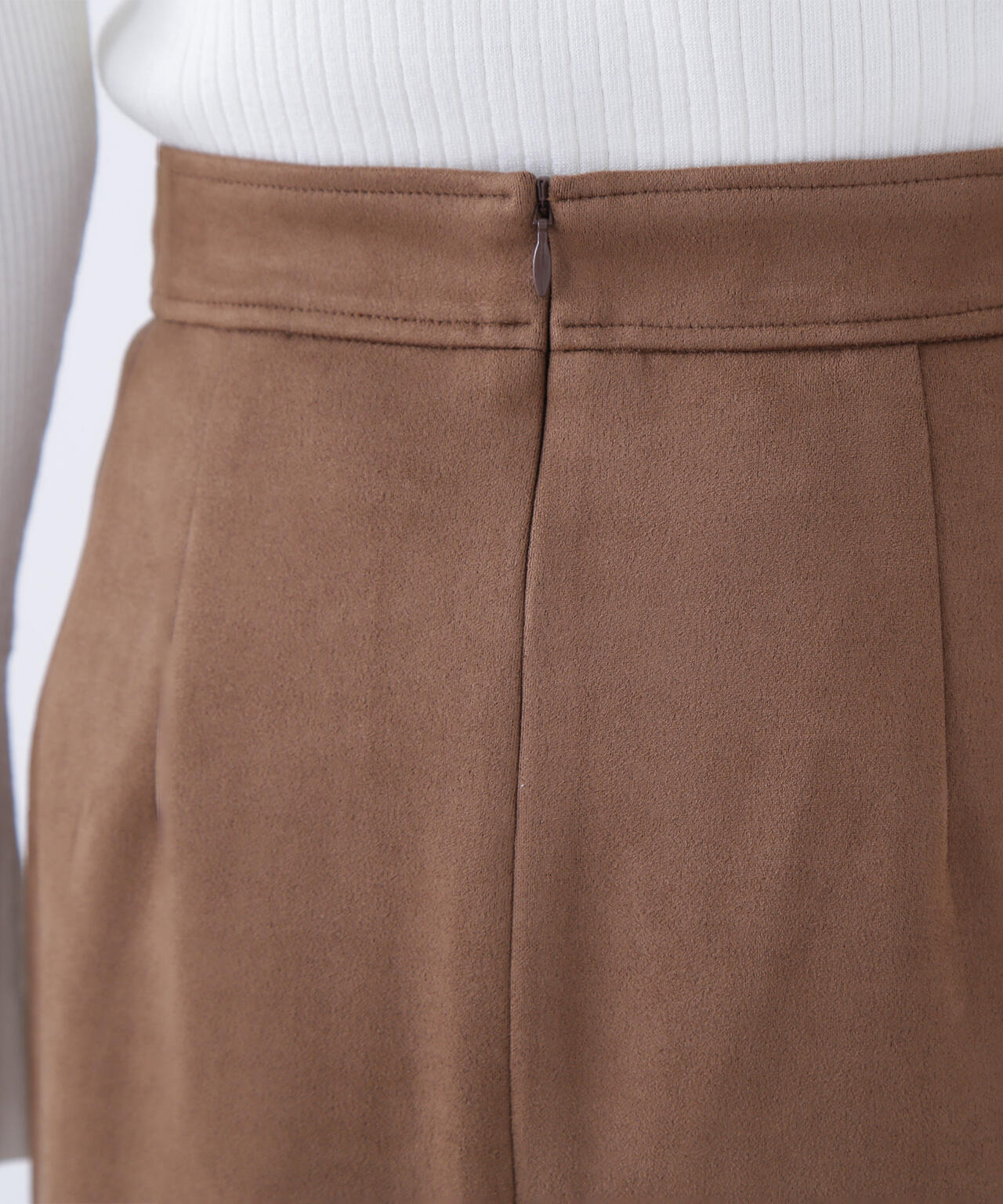 フェイクスエードシリーズ スリットスカート