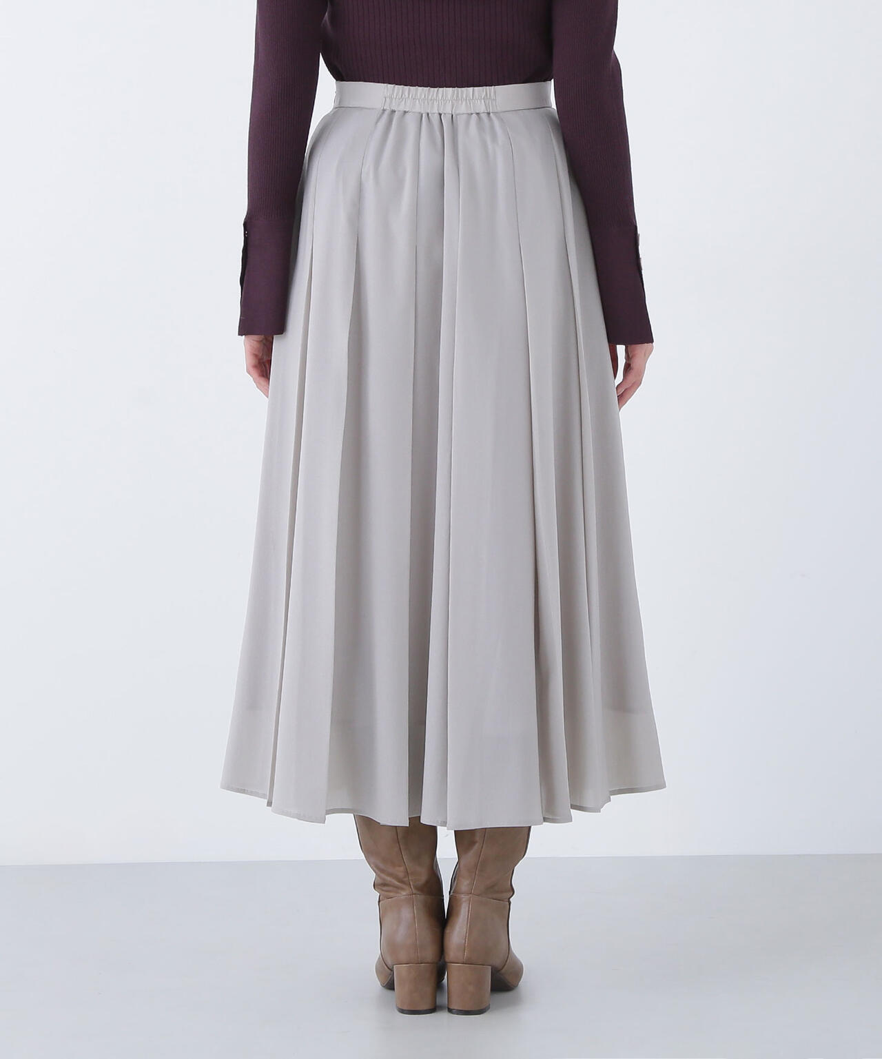 オータムカラープリーツスカート