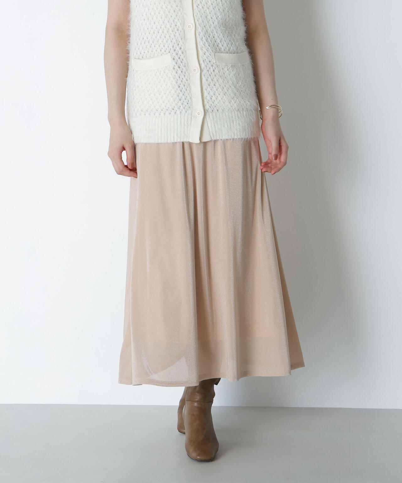 ベロアライクナロースカート