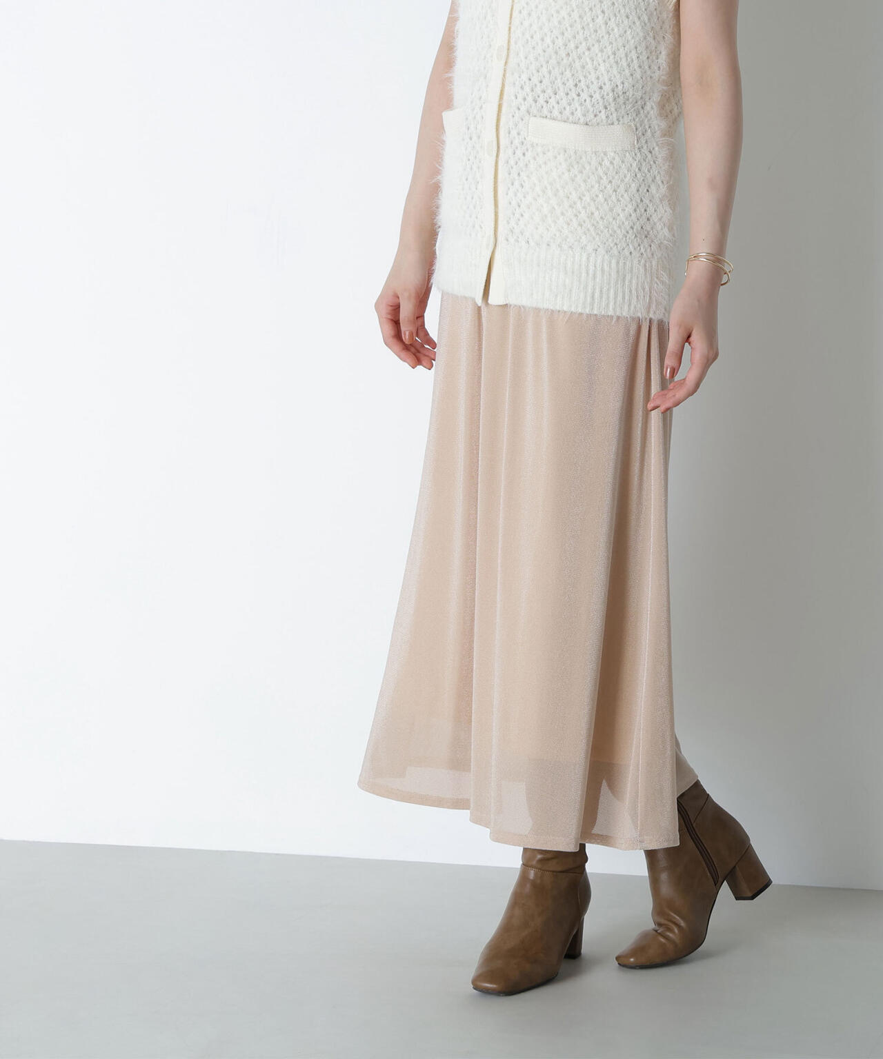 ベロアライクナロースカート