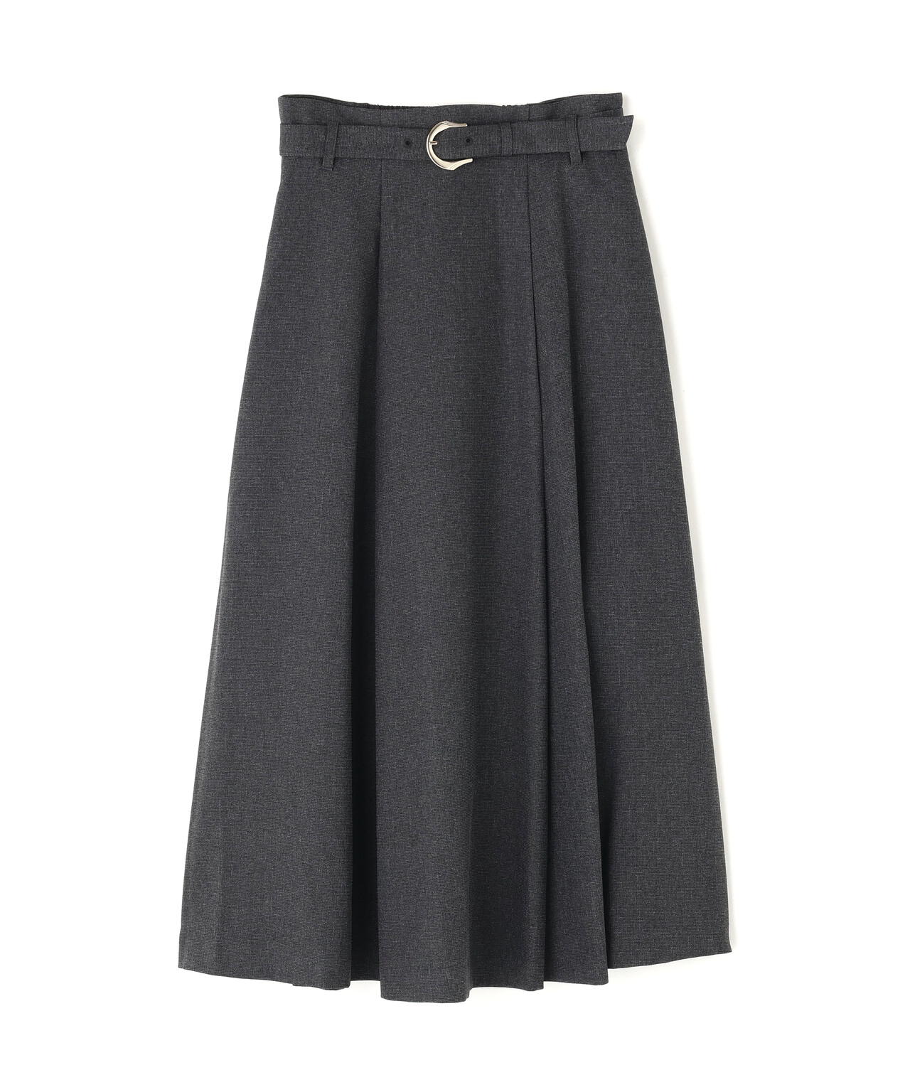 メタルバックルフレアスカート