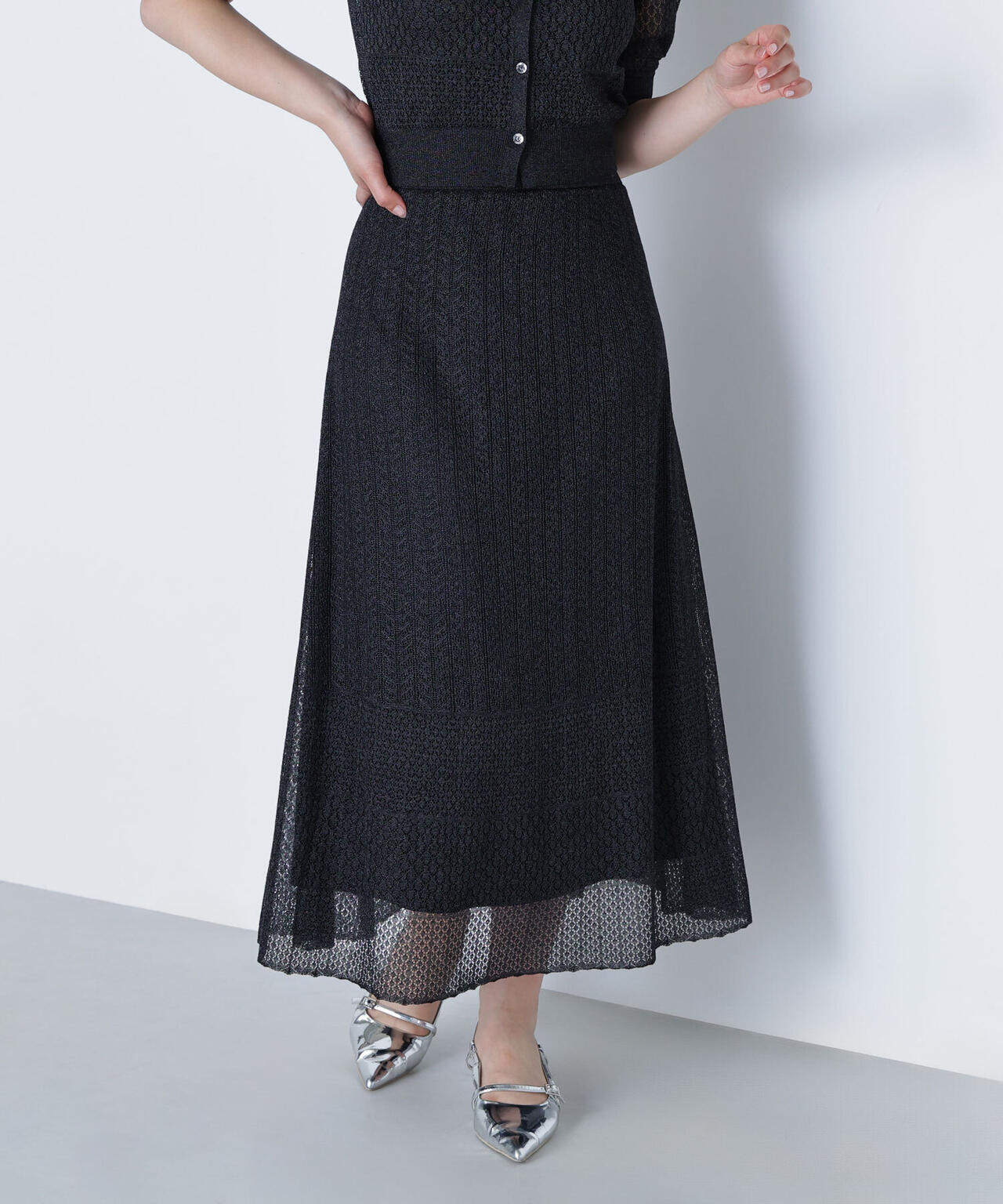 レースニットスカート