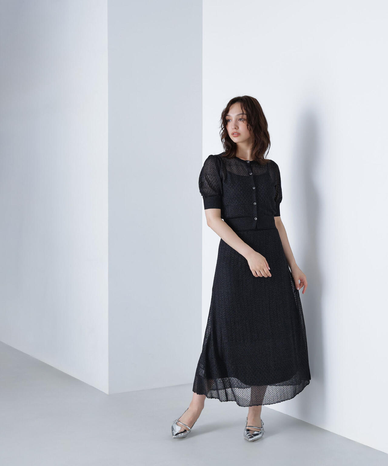 レースニットスカート