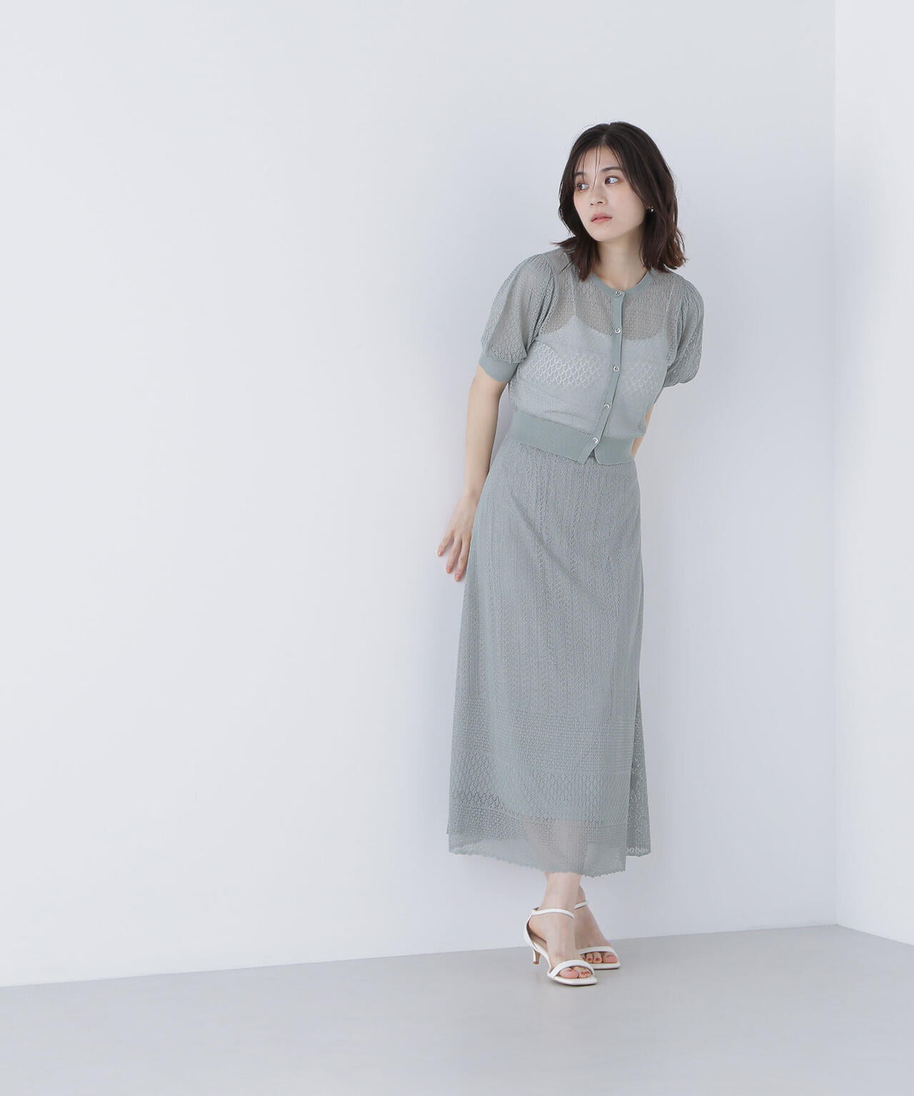 レースニットスカート