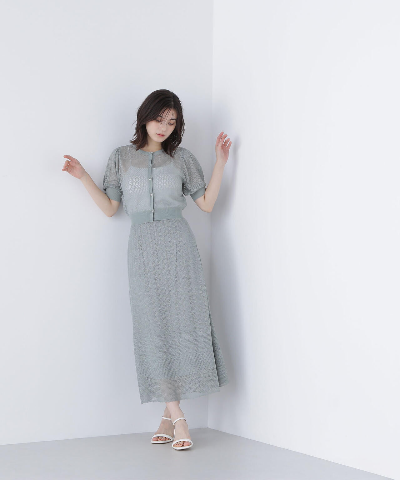 レースニットスカート