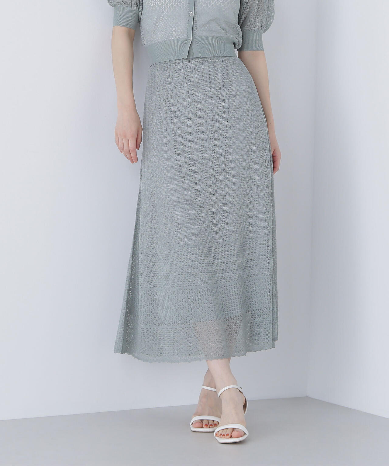 レースニットスカート