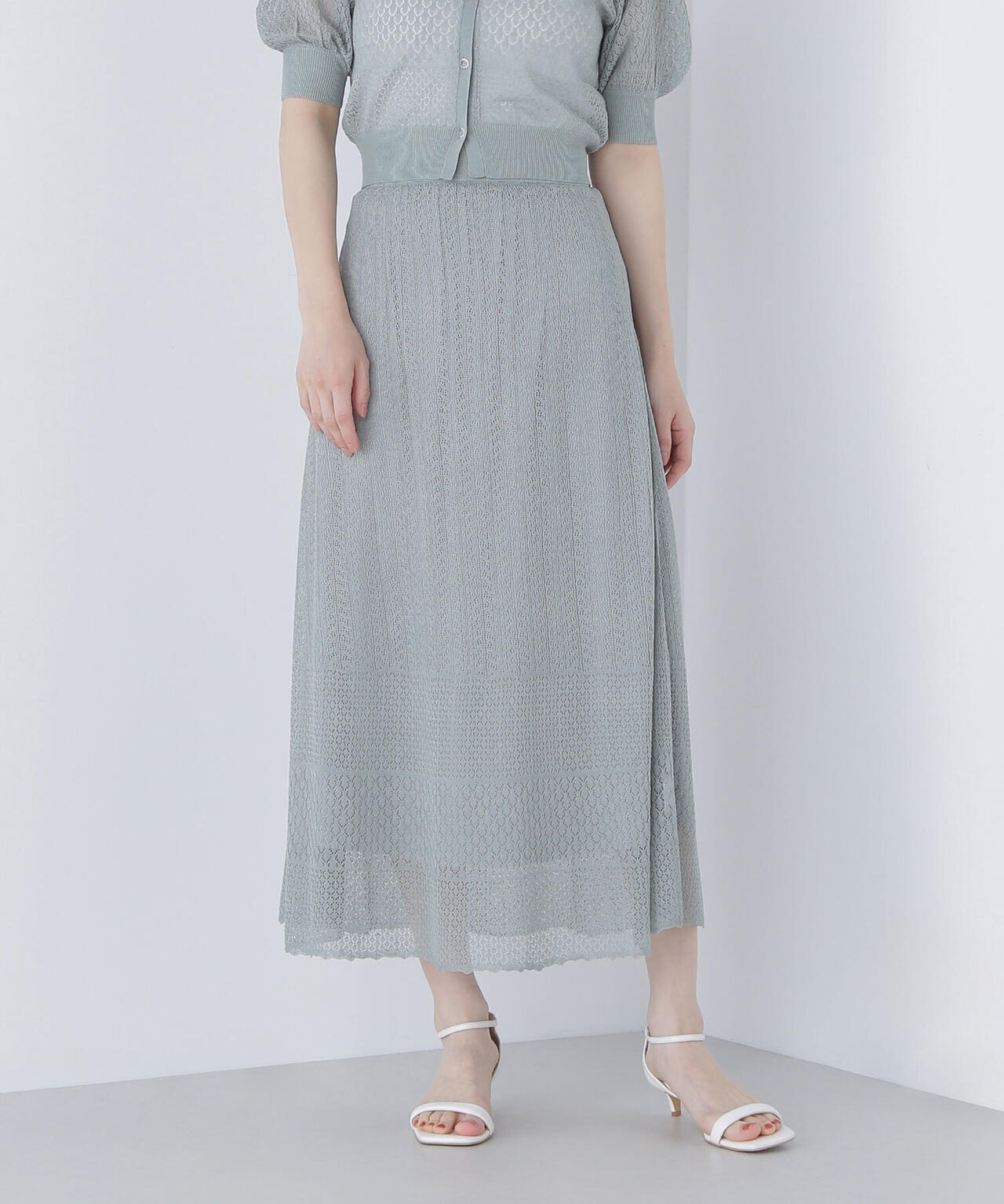 レースニットスカート
