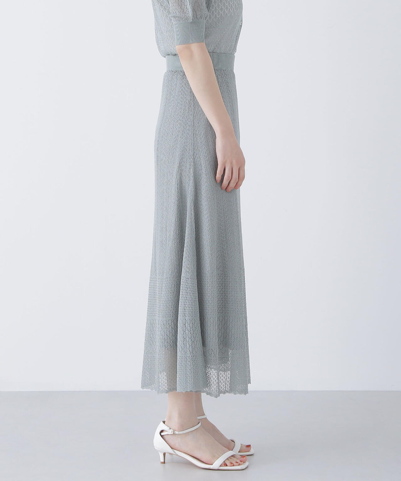 レースニットスカート