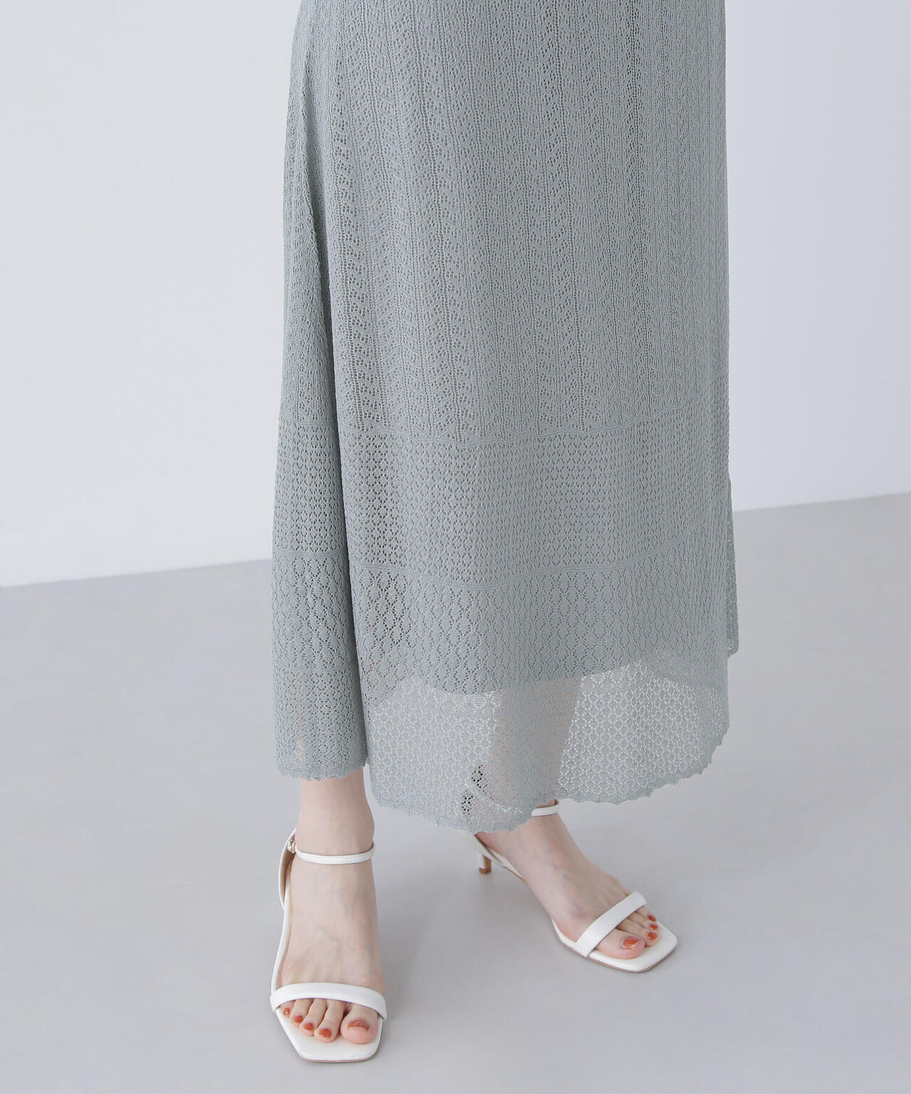 レースニットスカート