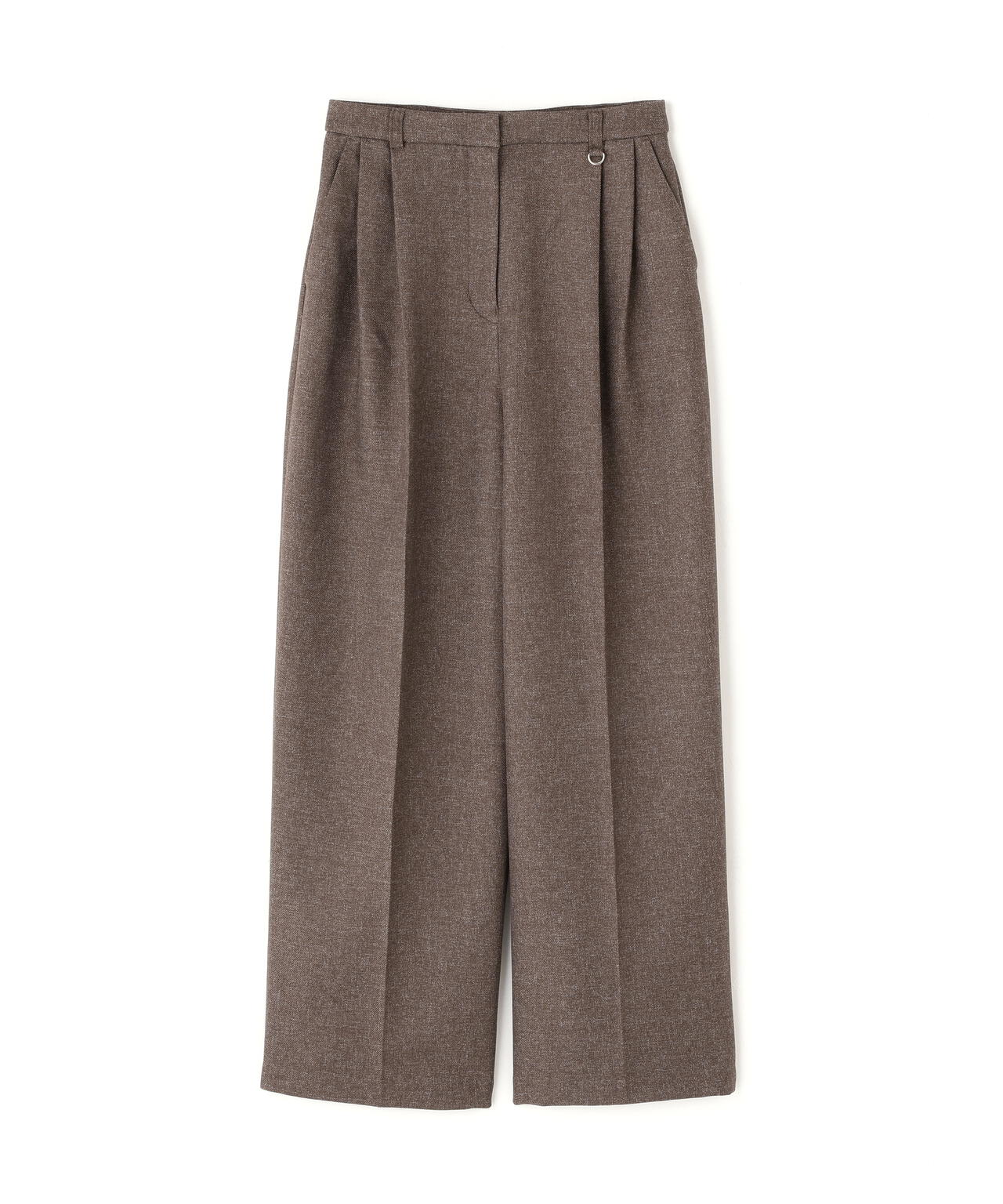 <骨格ナチュラル>ツイーディータックワイドパンツ