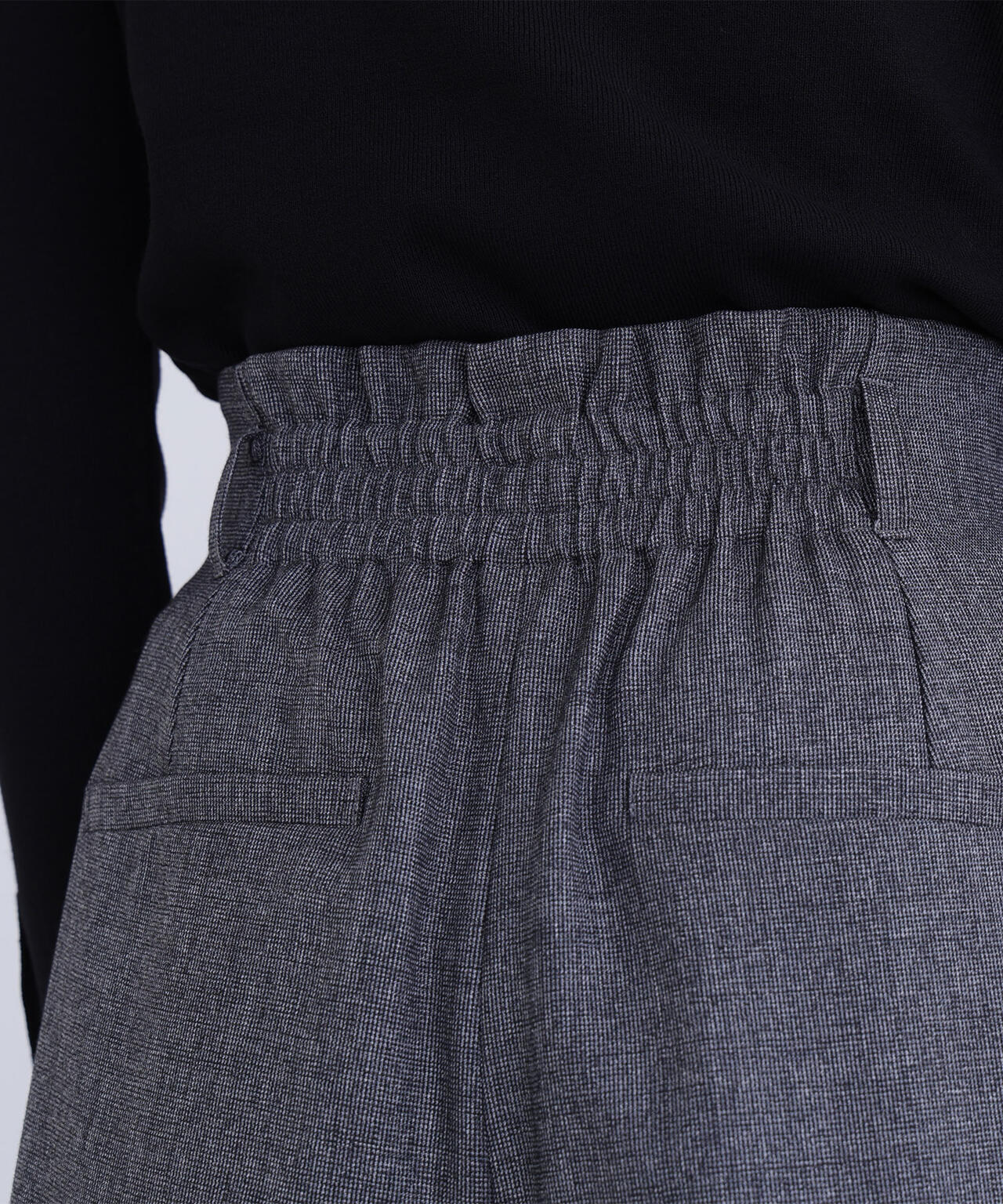 ツイーディーベルテッドワイドパンツ