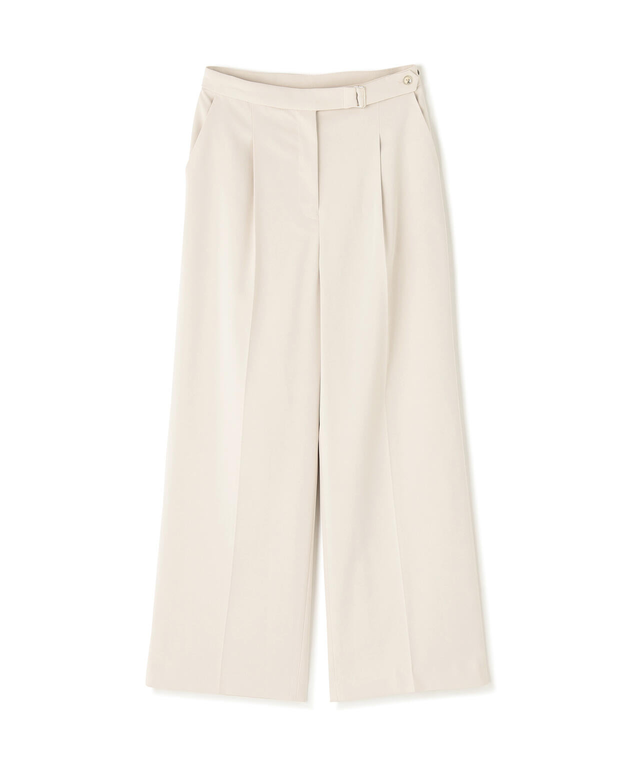 メタルディティールタックワイドパンツ