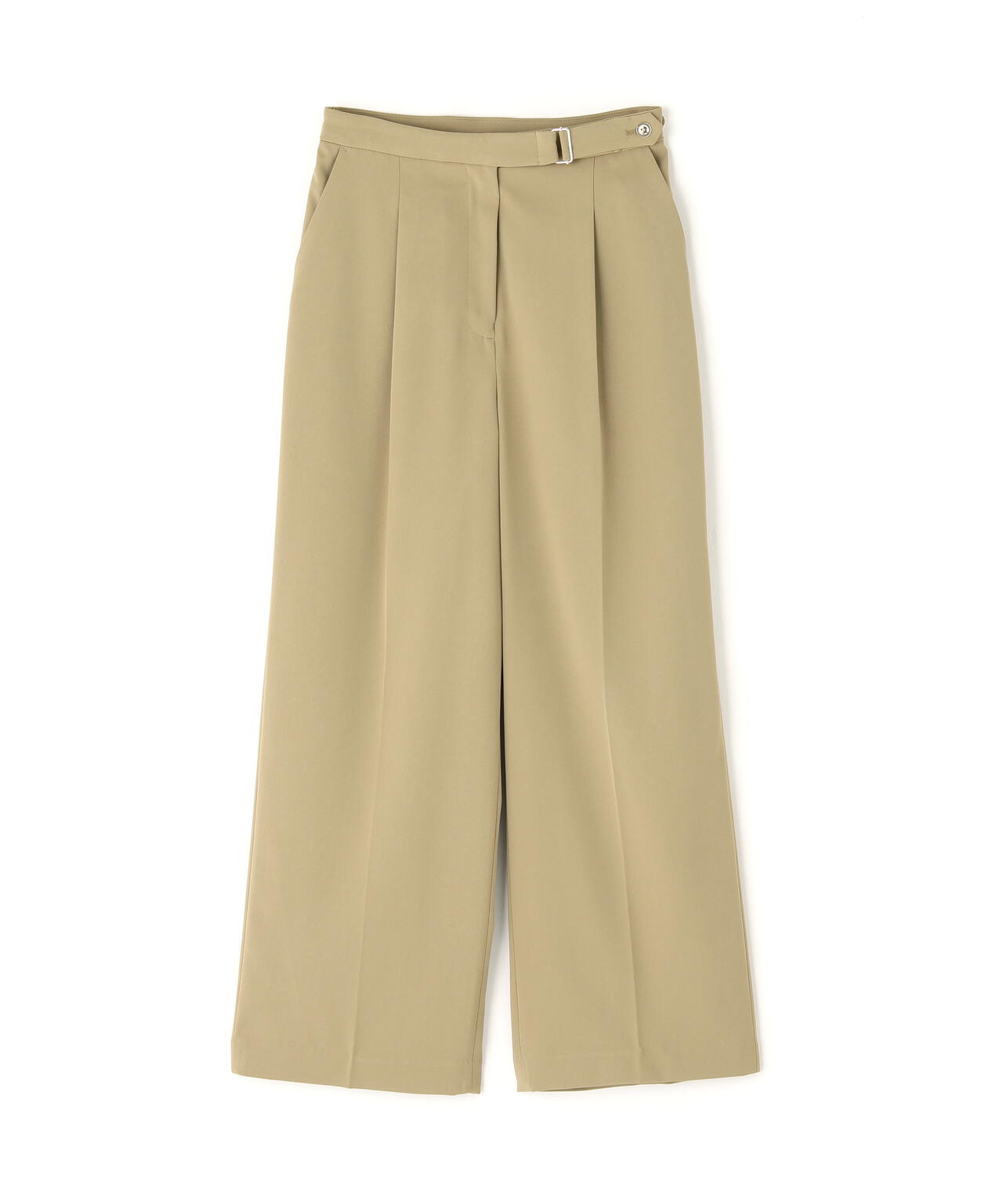 メタルディティールタックワイドパンツ