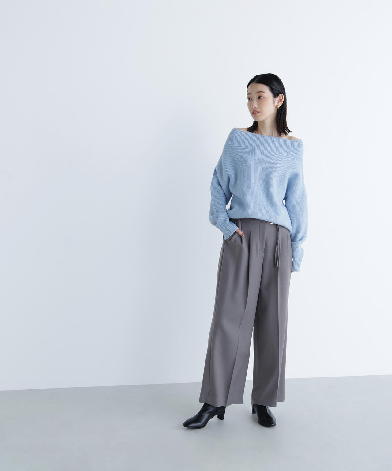 ダブルベルトワイドパンツII