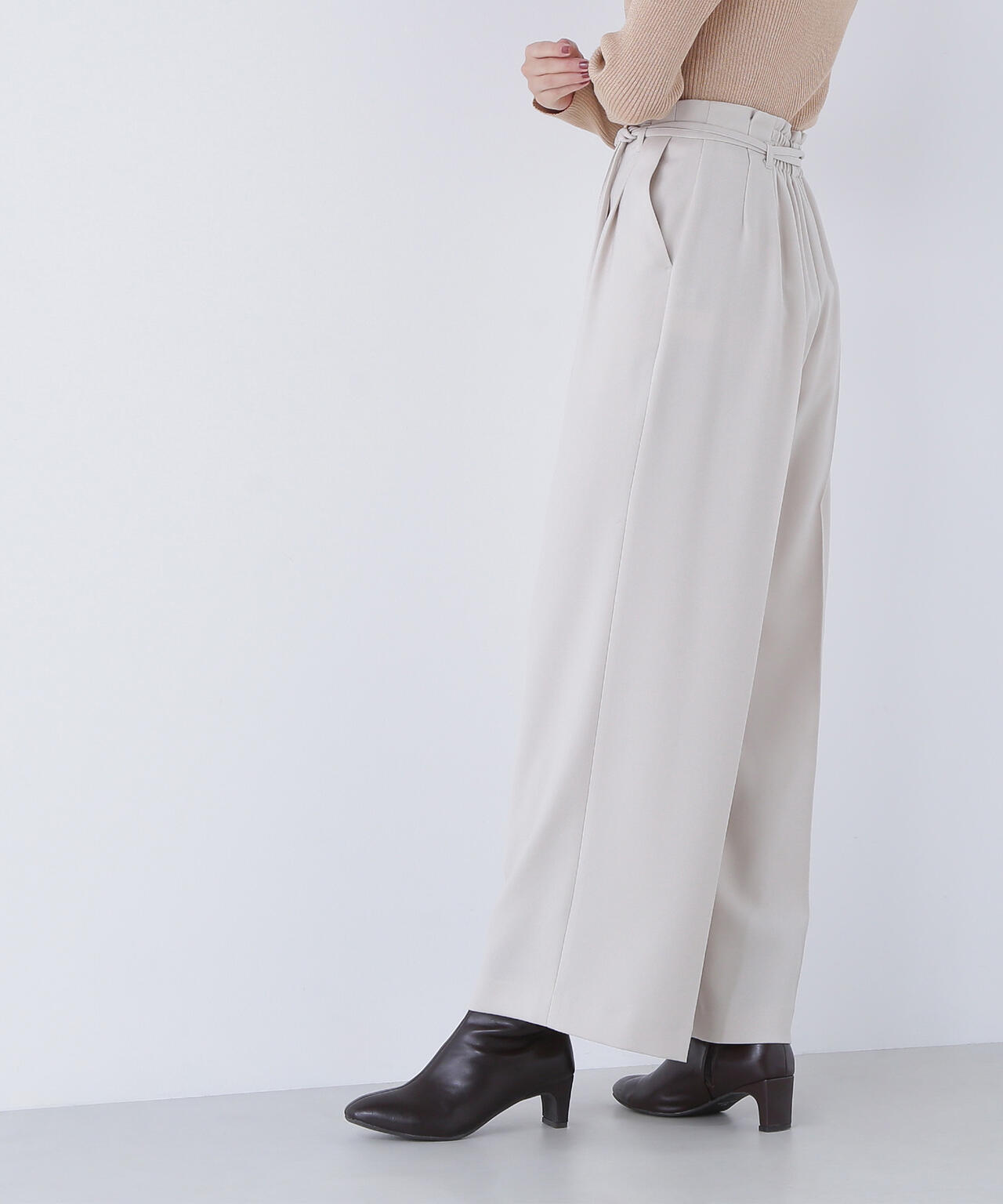 ダブルベルトワイドパンツII