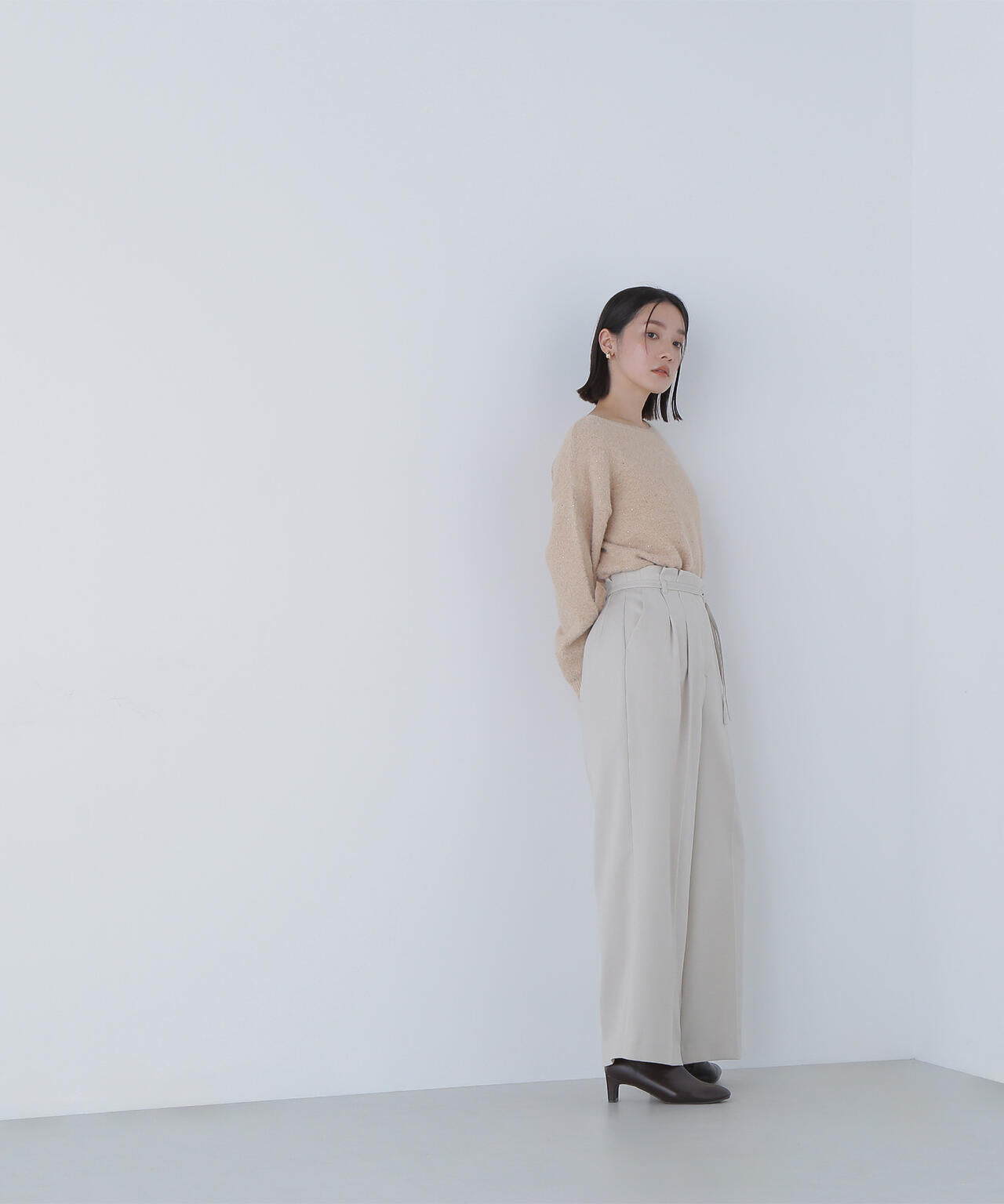 ダブルベルトワイドパンツII