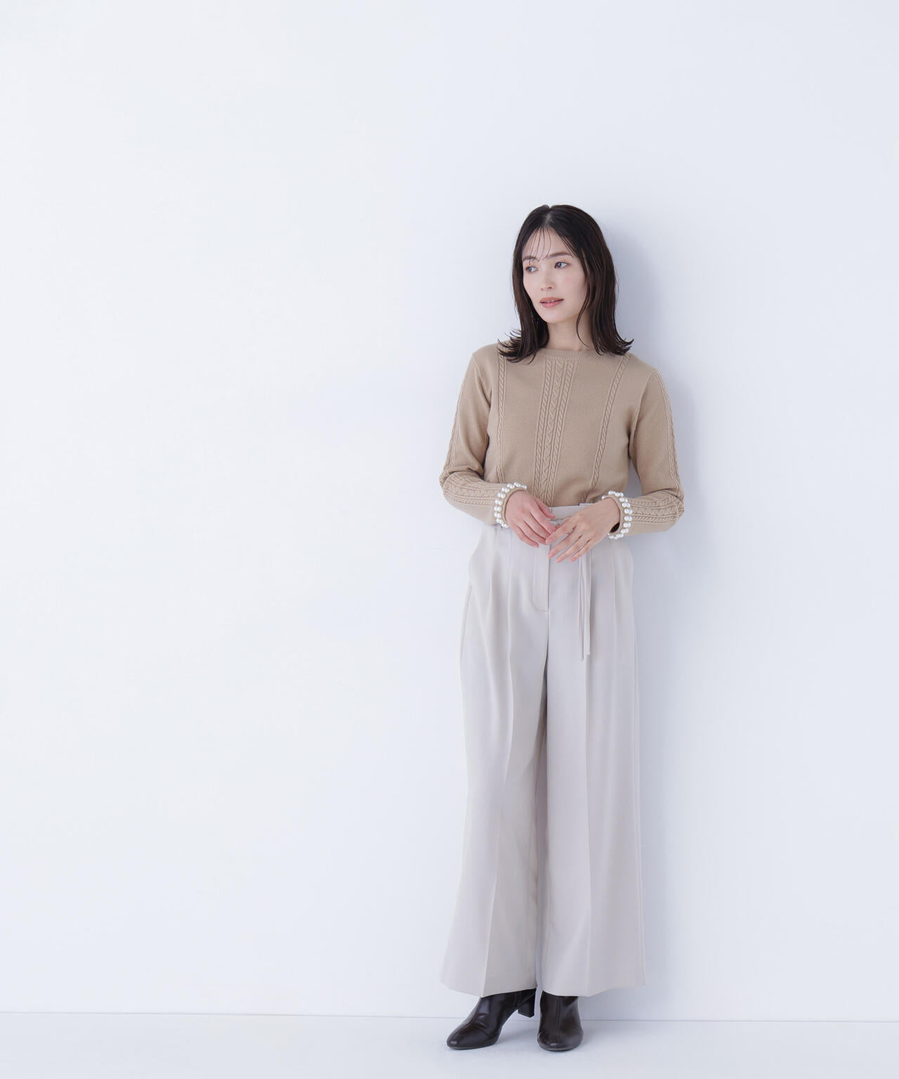 ダブルベルトワイドパンツII