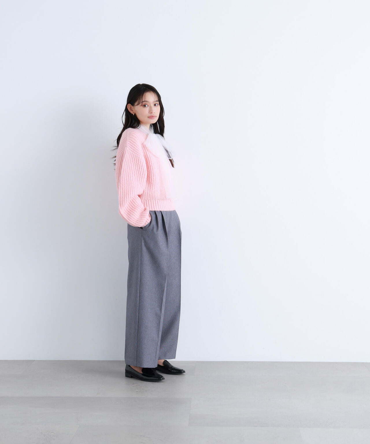 【BLANC】ツイーディータックパンツ