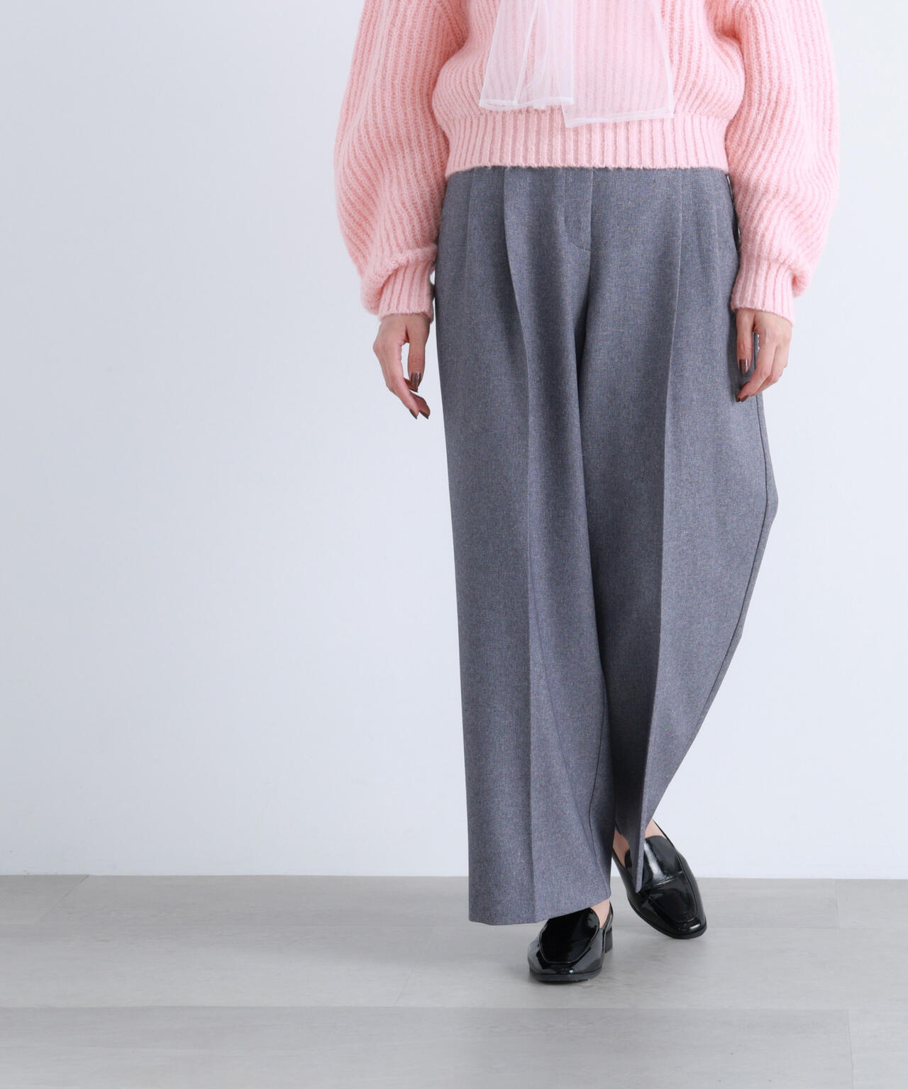 【BLANC】ツイーディータックパンツ