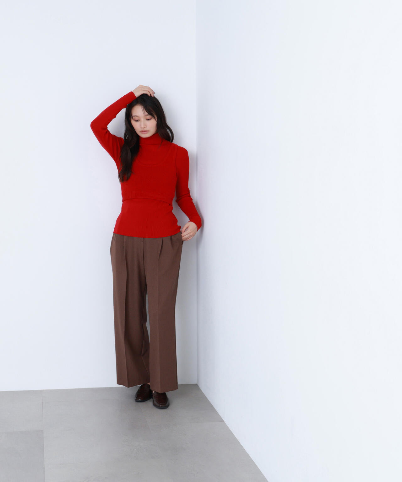 【BLANC】ツイーディータックパンツ