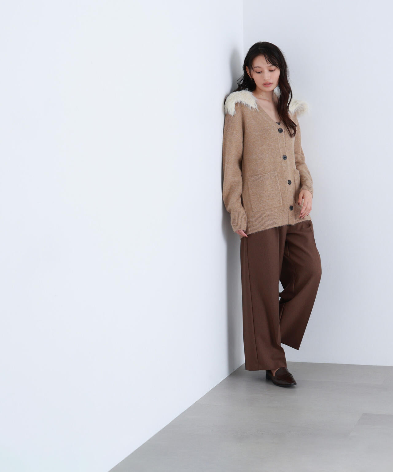 【BLANC】ツイーディータックパンツ