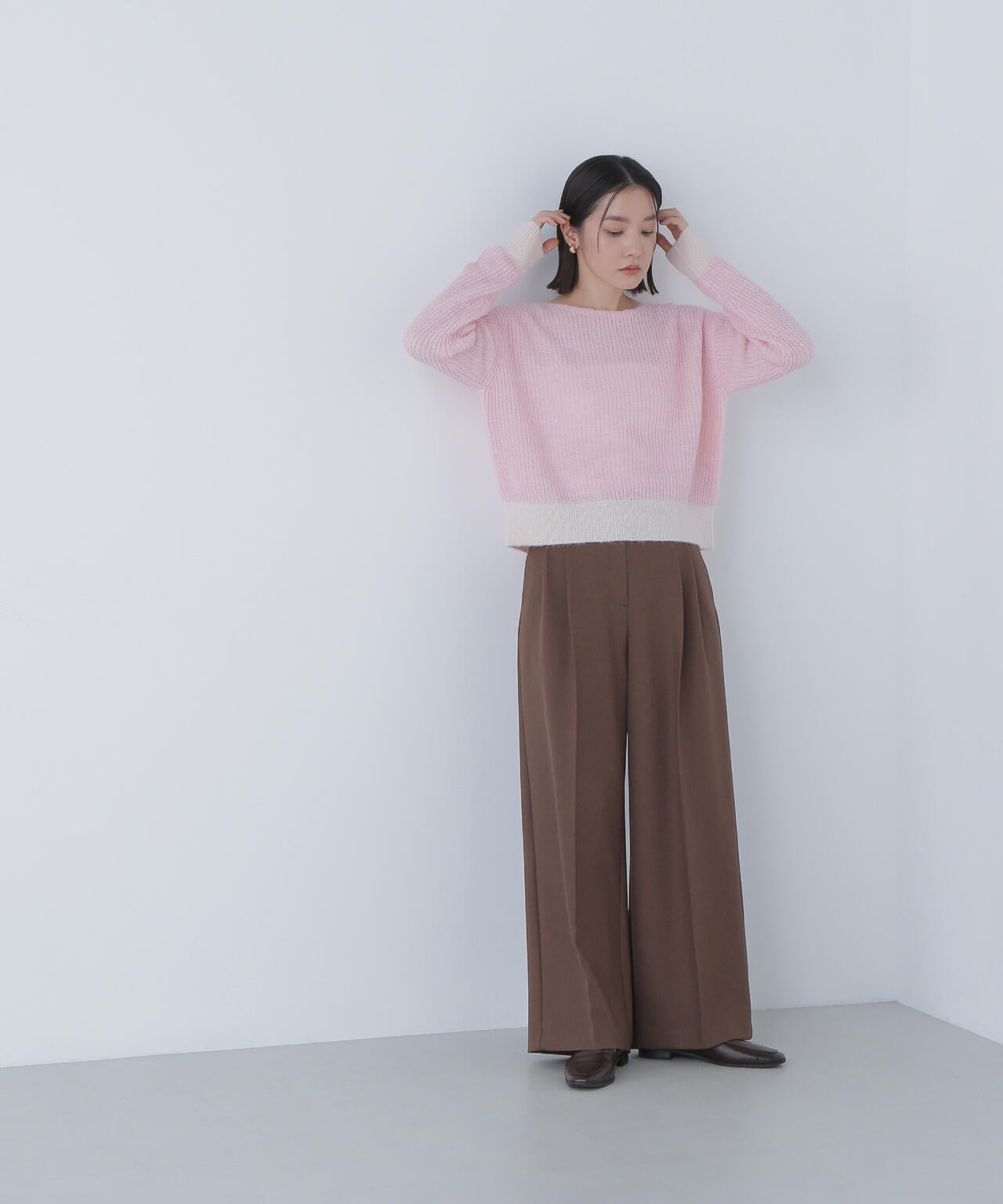 【BLANC】ツイーディータックパンツ