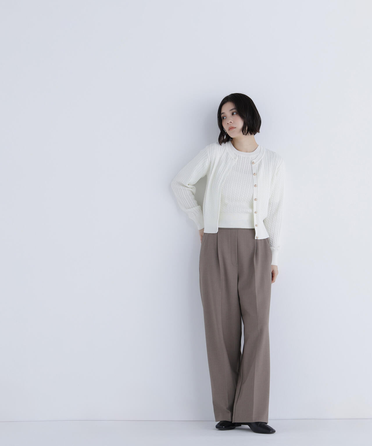 ウォームタッチワイドパンツ