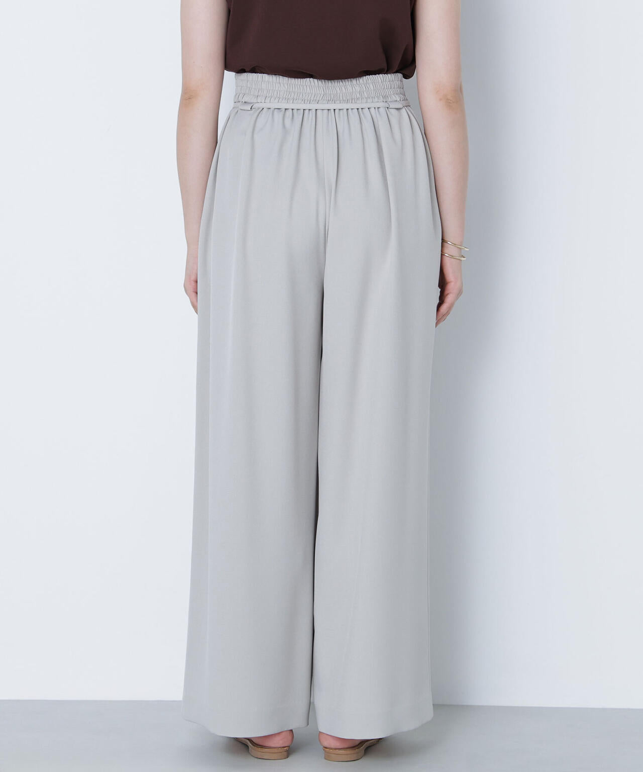 ナローリボンリラクシーパンツ