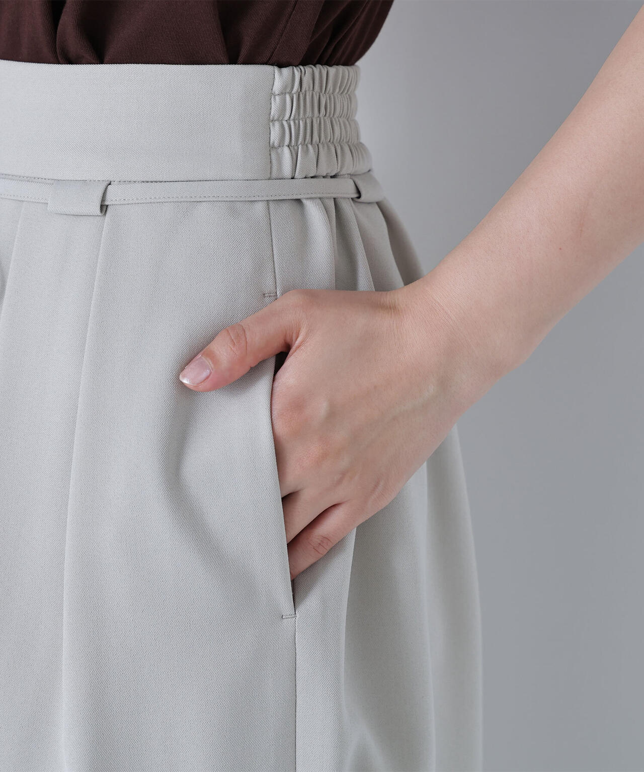 ナローリボンリラクシーパンツ