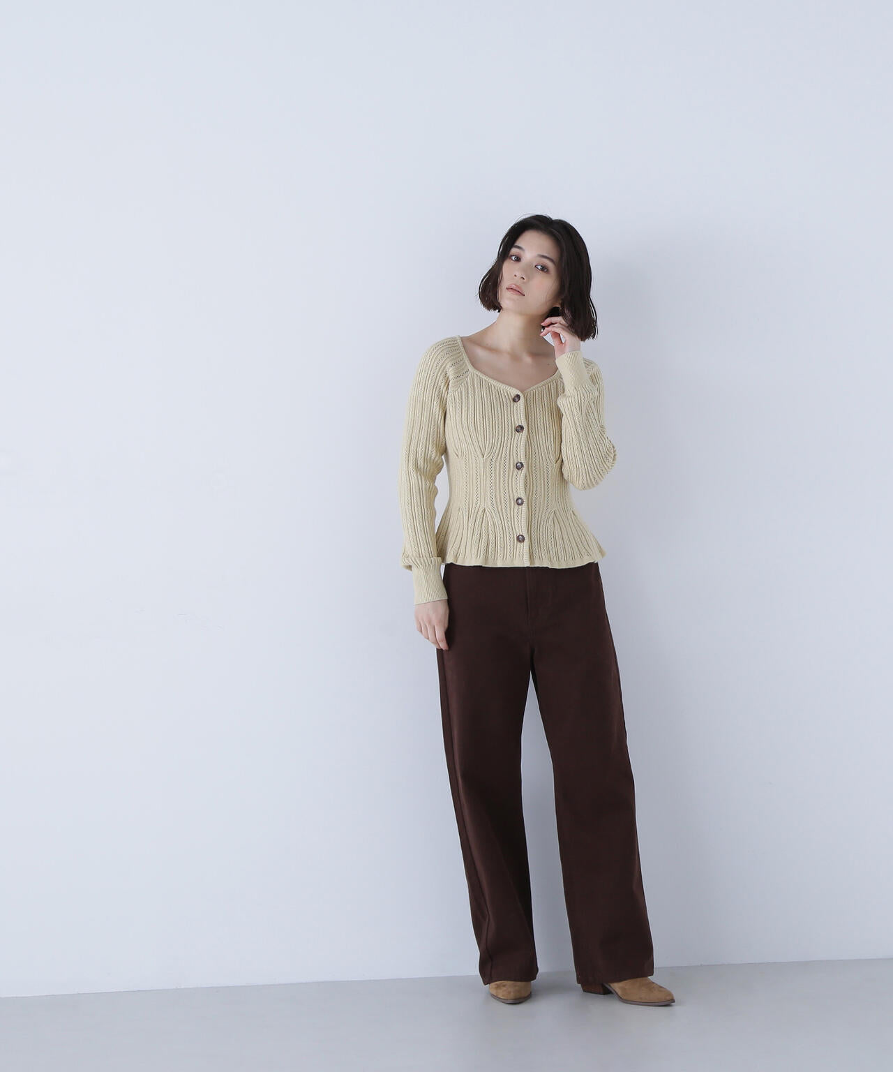 <ちょうど、いい服>私に“ちょうどいい”ワイドストレートパンツ*