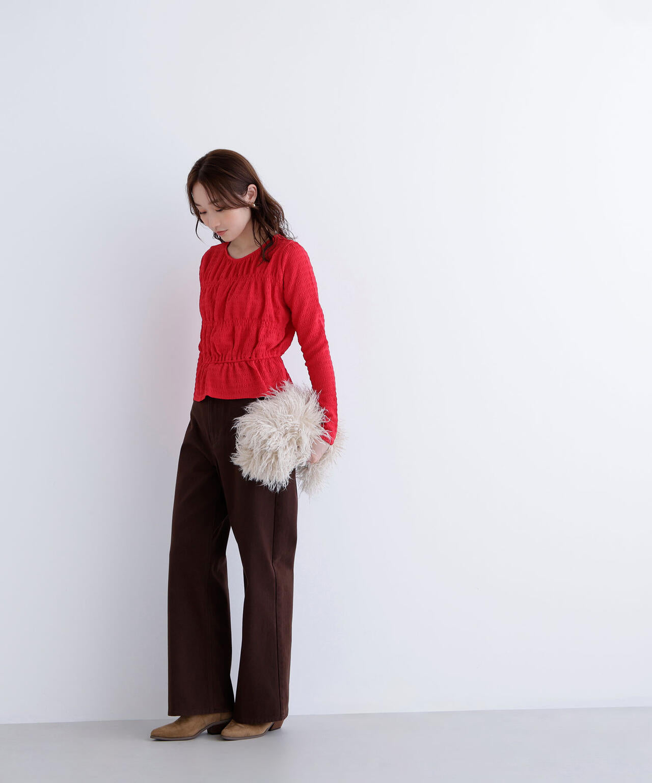 <ちょうど、いい服>私に“ちょうどいい”ワイドストレートパンツ*