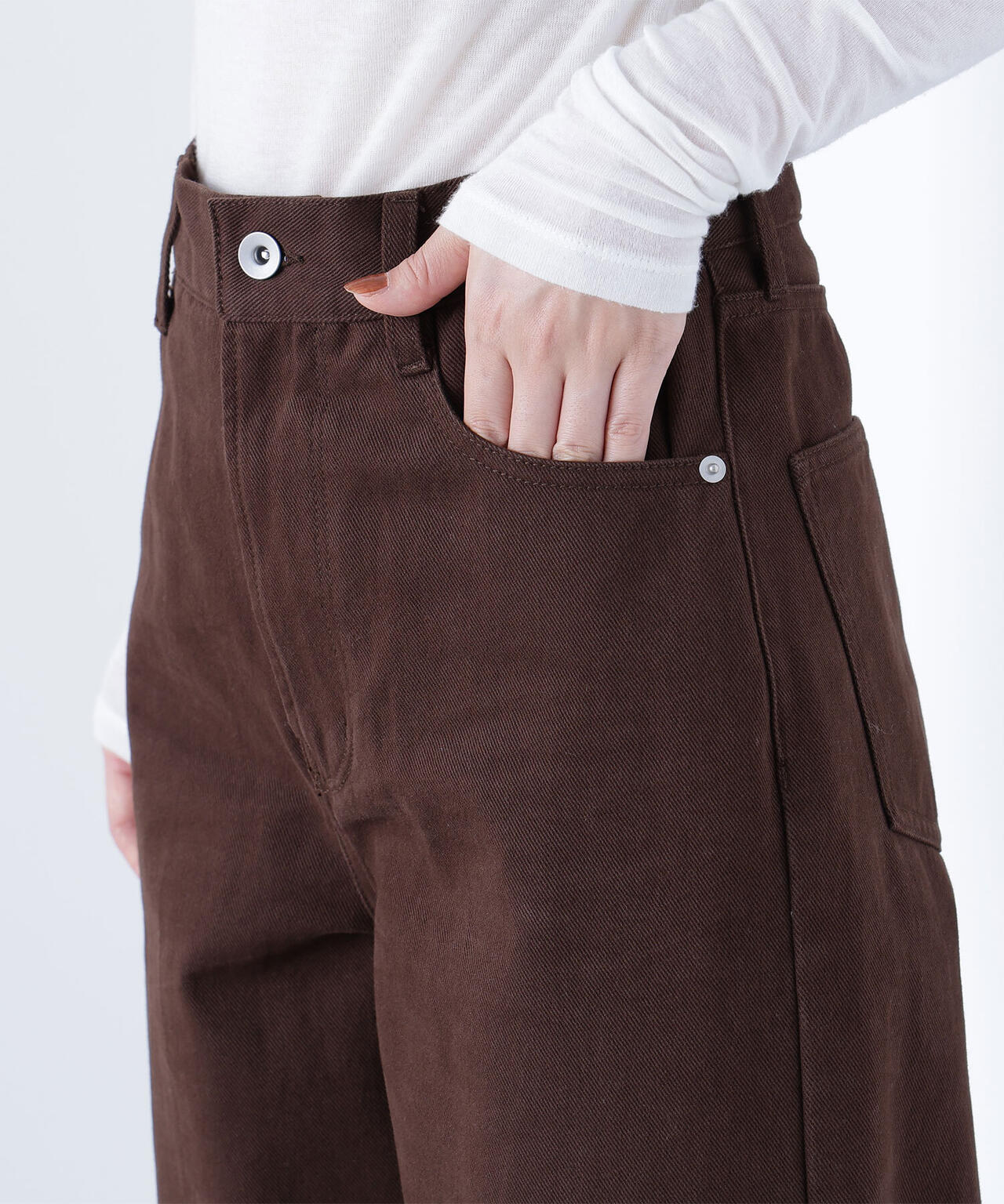 <ちょうど、いい服>私に“ちょうどいい”ワイドストレートパンツ*