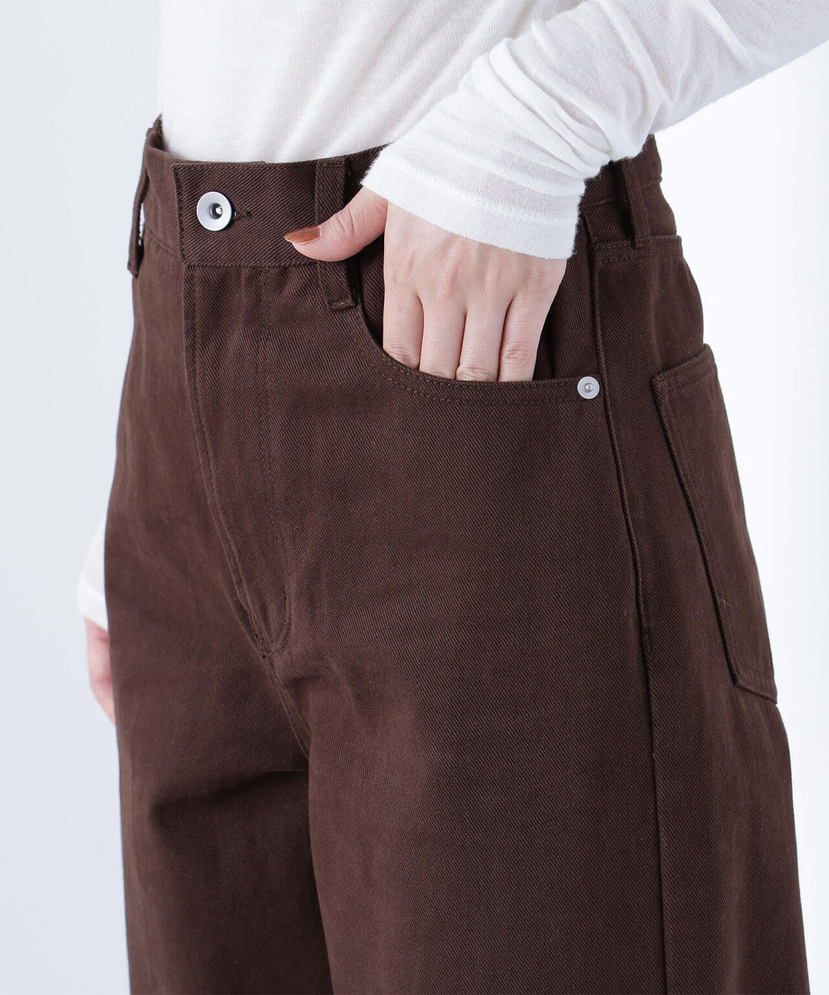 <ちょうど、いい服>私に“ちょうどいい”ワイドストレートパンツ*