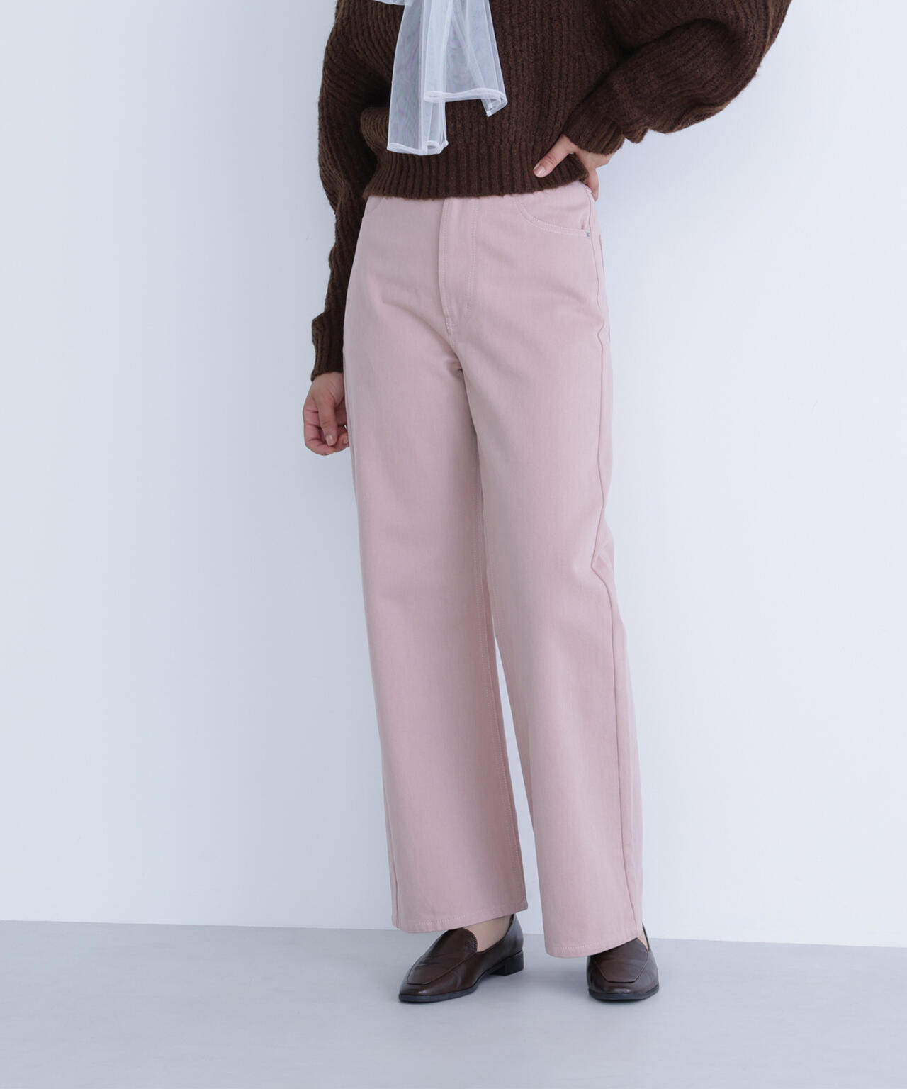 <ちょうど、いい服>私に“ちょうどいい”ワイドストレートパンツ*