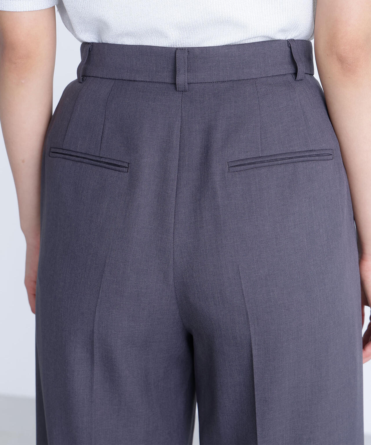 パウダリーツイルセットアップシリーズ ワイドストレートパンツ